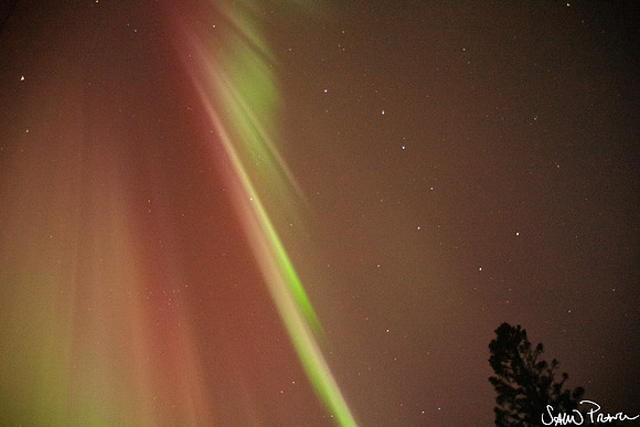 Little DIpper with Aurora