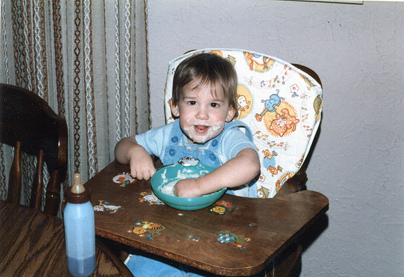 Nick (16 mos) & rice cereal